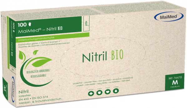 Nitrilhandschuhe Bio grün, 100 Stück